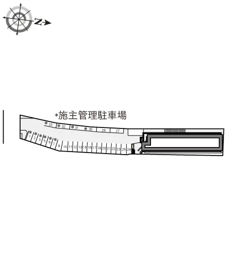 ★手数料０円★天理市二階堂上ノ庄町 月極駐車場